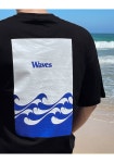 바이모노 웨이브 프린팅 반팔티[XL,2XL,3XL,4XL]