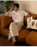 바이모노 | 헤일로 핀턱 세미와이드 밴딩팬츠 헤일로 핀턱 세미와이드 밴딩팬츠[32-38]