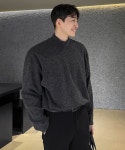 빅사이즈남성쇼핑몰 바이모노 꼭꼭숨티 하프넥 니트[M-6XL]