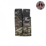 캠핑파파 - [피스메이커] 9mm 더블 피스톨 매거진 파우치 (해병대픽셀)