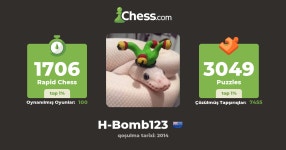 H Bomb (H-Bomb123) - Şahmat Profili - Chess.com H Bomb (H-Bomb123) - Şahmat Profili