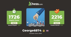 George6874 Skákprófíll - Chess.com George6874 Skákprófíll
