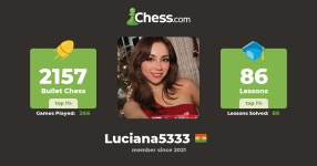 Luciana5333 Skákprófíll - Chess.com Luciana5333 Skákprófíll