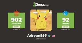 Adrian Yang (adryan956) - チェスプロフィール - Chess.com Adrian Yang (adryan956) - チェスプロフィール