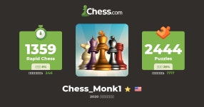 Chess_Monk1 - チェスプロフィール - Chess.com Chess_Monk1 - チェスプロフィール