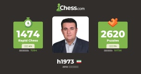 Hossein Fooladi (h1973) - チェスプロフィール - Chess.com Hossein Fooladi (h1973) - チェスプロフィール