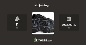 No joining - 체스 클럽 - Chess.com No joining - 체스 클럽
