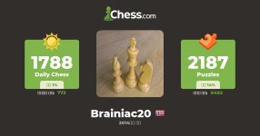 Geir Brobakken (Brainiac20) - 체스 프로필 - Chess.com Geir Brobakken (Brainiac20) - 체스 프로필
