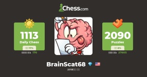 BrainScat68 - 체스 프로필 - Chess.com BrainScat68 - 체스 프로필