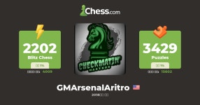 A C (GMArsenalAritro) - 체스 프로필 - Chess.com A C (GMArsenalAritro) - 체스 프로필