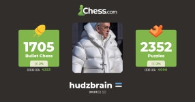 hudzbrain - 체스 프로필 - Chess.com hudzbrain - 체스 프로필