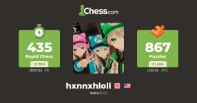hannah b (hxnnxhloll) - 체스 프로필 - Chess.com hannah b (hxnnxhloll) - 체스 프로필