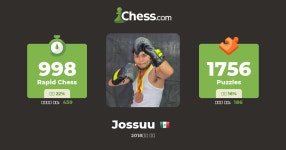 Jossuu - 체스 프로필 - Chess.com Jossuu - 체스 프로필