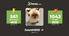 Juan Mendoza (JuanM305) - 체스 프로필 - Chess.com Juan Mendoza (JuanM305) - 체스 프로필