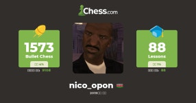 NICO † (nico_opon) - 체스 프로필 - Chess.com NICO † (nico_opon) -...