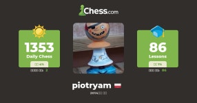 Pietrek L (piotryam) - 체스 프로필 - Chess.com Pietrek L (piotryam) - 체스 프로필