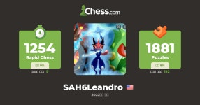 Leandro A (SAH6Leandro) - 체스 프로필 - Chess.com Leandro A (SAH6Leandro) - 체스 프로필