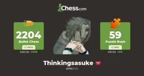 thinkingsasuke - 체스 프로필 - Chess.com thinkingsasuke - 체스 프로필