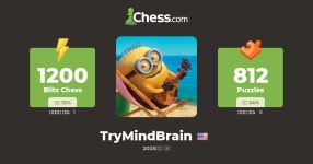 TryMindBrain - 체스 프로필 - Chess.com TryMindBrain - 체스 프로필