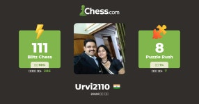 Urvi2110 - 체스 프로필 - Chess.com Urvi2110 - 체스 프로필