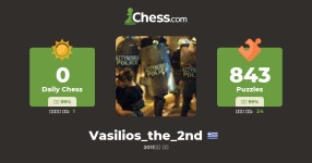 Vasilis Vasilopoulos (vasilios_the_2nd) - 체스 프로필 - Chess.com Vasilis Vasilopoulos (vasilios_the_2nd) - 체스 프로필
