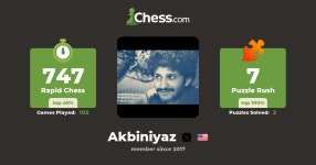 Akbiniyaz - Chess Profile - Chess.com Akbiniyaz - Chess Profile