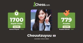 슈 쯔위 (Chouutzuyuu) - Chess Profile - Chess.com 슈 쯔위 (Chouutzuyuu) - Chess Profile