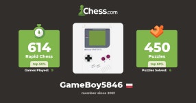 GameBoy5846 (GameBoy5846) - Chess Profile - Chess.com GameBoy5846 (GameBoy5846) - Chess Profile