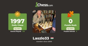Denes Wasas (Laszlo33) - Chess Profile - Chess.com Denes Wasas (Laszlo33) - Chess Profile