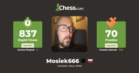 Jakub Mosiek (Mosiek666) - Chess Profile - Chess.com Jakub Mosiek (Mosiek666) - Chess Profile