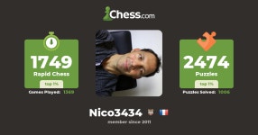 Nicolas (nico3434) - Chess Profile - Chess.com Nicolas (nico3434) - Chess Profile