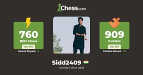 Sidd H (sidd2409) - Chess Profile - Chess.com Sidd H (sidd2409) - Chess Profile