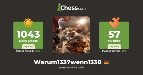 Warum1337wenn1338 - Chess Profile - Chess.com Warum1337wenn1338 - Chess Profile