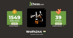Deepesh Singh (wolf4244) - Chess Profile - Chess.com Deepesh Singh (wolf4244) - Chess Profile