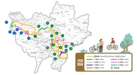 산악자전거길 노선도 | 관광지도 | 문화관광 칠곡군 문화관광