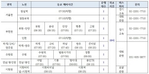 청강문화산업대학교 2017학년도 신입생 사전직무교육 교통안내