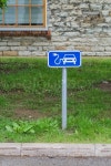 Electric car charging station sign | Stock Photo | Colourbox
