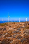 Windmills. Mountain landscape. Crete, Greece. | Stock Photo | Colourbox