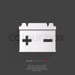 Car battery icon | Stock Vector | Colourbox