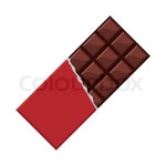 Flat design candy chocolate bar icon vector illustration | Stock Vector | Colourbox