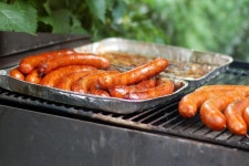 Fried sausages | Stock Photo | Colourbox