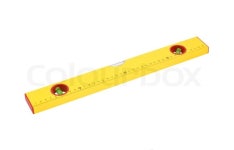 Yellow construction level | Stock Photo | Colourbox