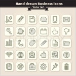 Hand Drawn Business Icons | Stock Vector | Colourbox