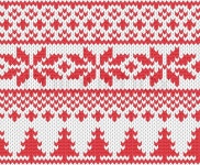 Christmas knitted background | Stock Vector | Colourbox