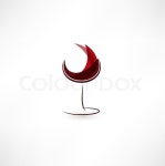 Glass Of Wine Icon | Stock Vector | Colourbox