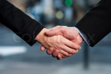 The deal is on. Business handshake | Stock Photo | Colourbox
