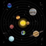 Planets and sun from our solar system | Stock Vector | Colourbox