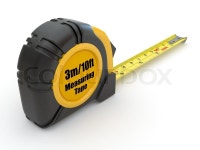 Tools Measure tape on white background | Stock Photo | Colourbox