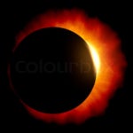 An image of a beautiful sun eclipse | Stock Photo | Colourbox