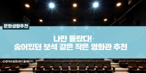 나만 몰랐다! 숨어있던 보석 같은 작은 영화관 추천 - 공감리포트 (상세) - 문화포털